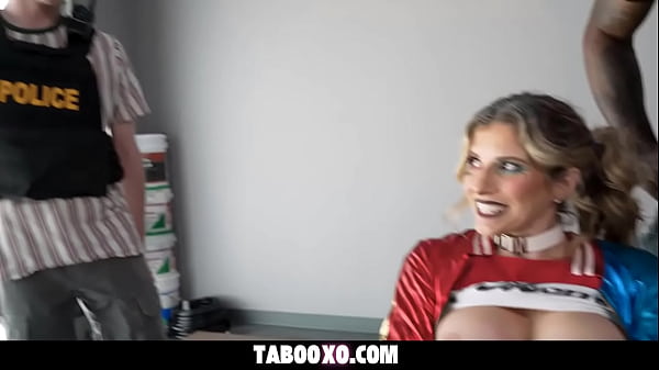 Hot Stepmom Dressed As Harley Quinn Fucked by Two Cops - Cory Chase