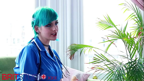Blue Haired Alternative Nurse Takes Care Of Your Cock In An Appointment