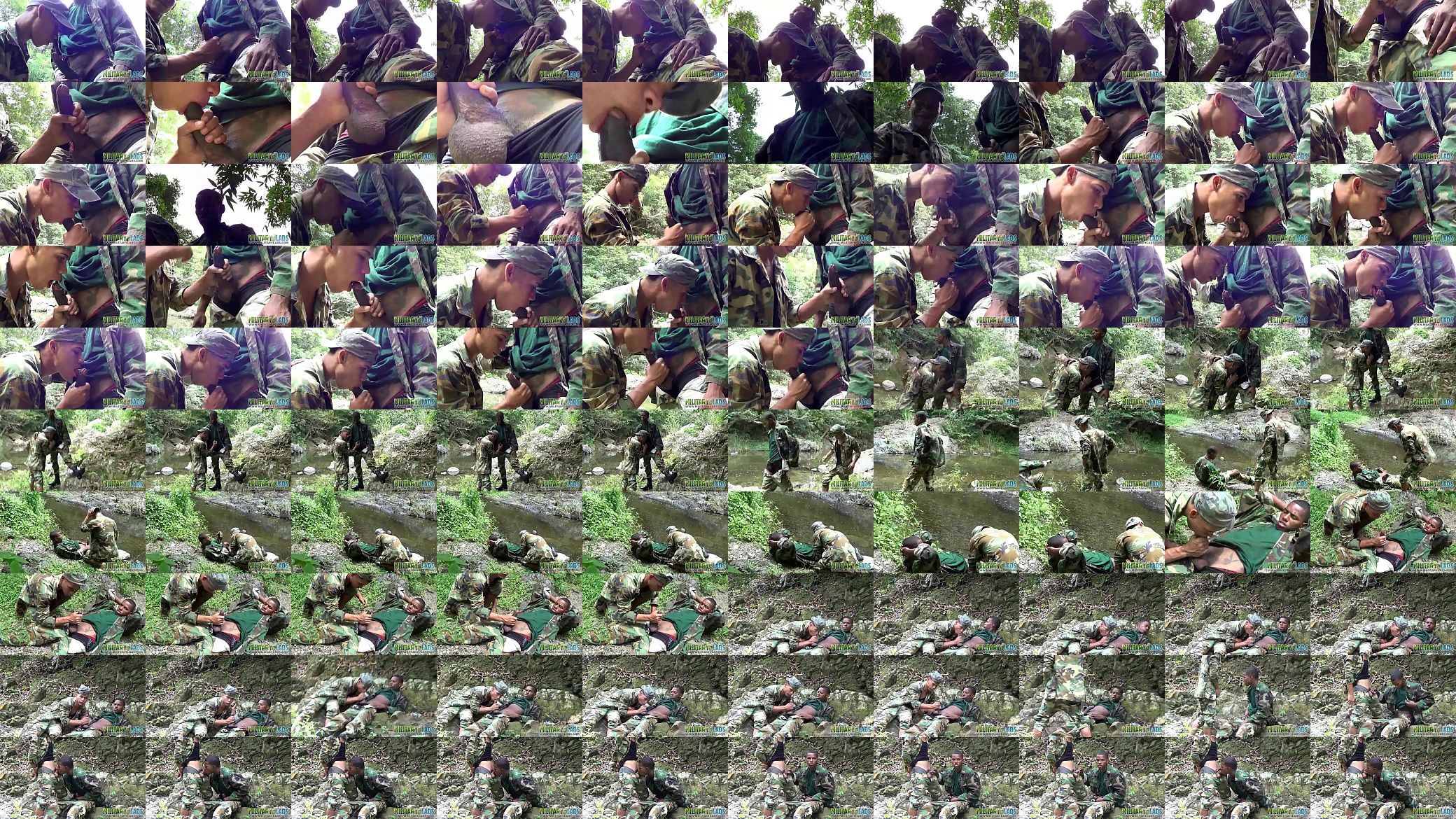 Uniformed twinks munching on army meat 预览图
