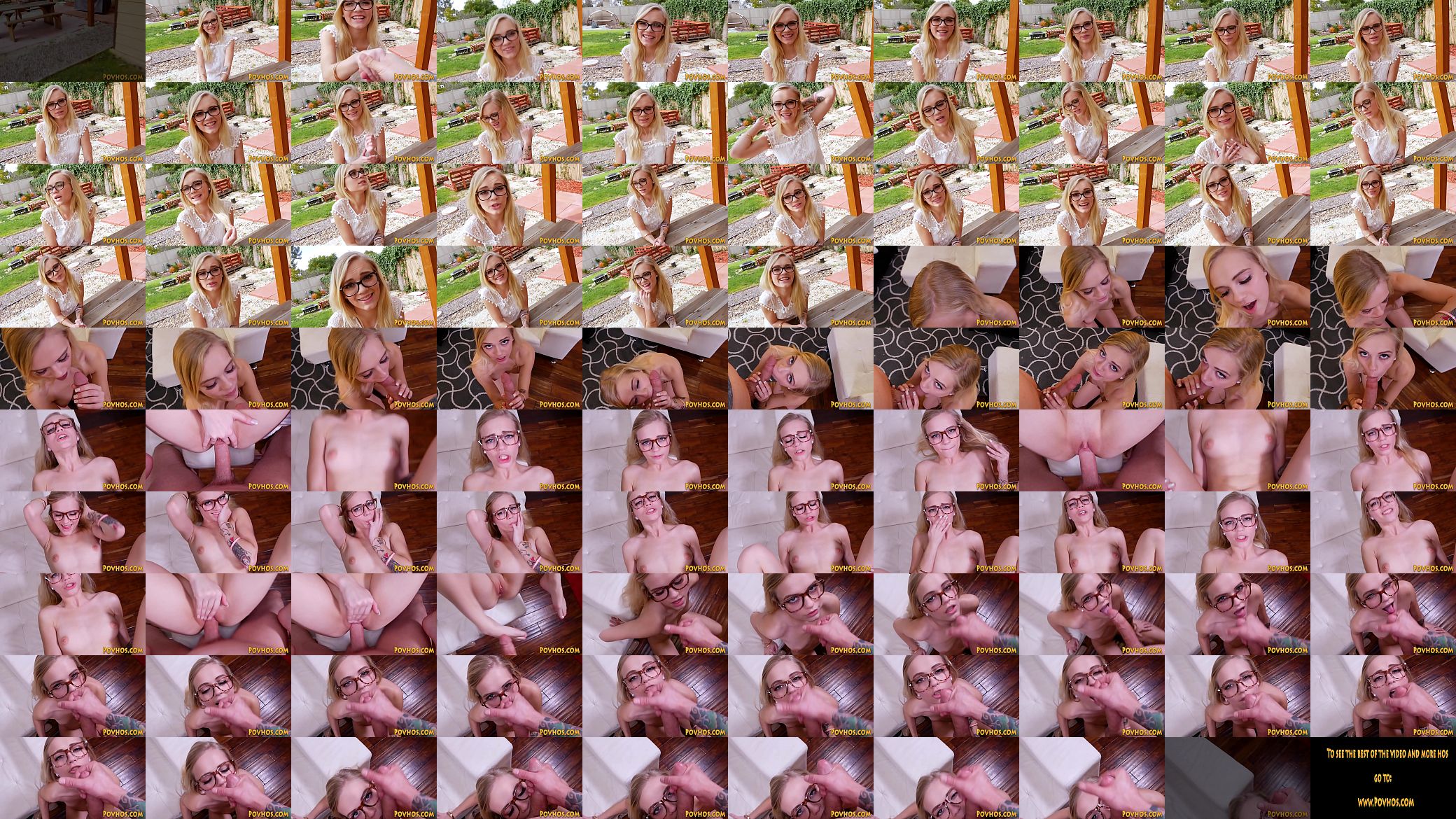 Little blonde Alex Grey pov sucks cock and balls and gets plowed 预览图