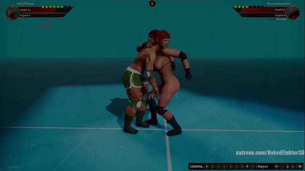 Aine O'Rackie VS Bruna Sammartini (Naked Fighter 3D)
