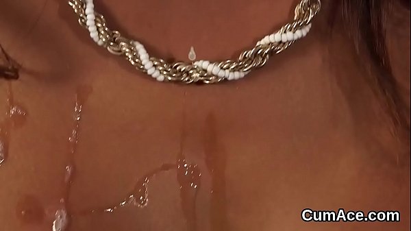 Download Video - Naughty sex kitten gets cum load on her face sucking all the sperm