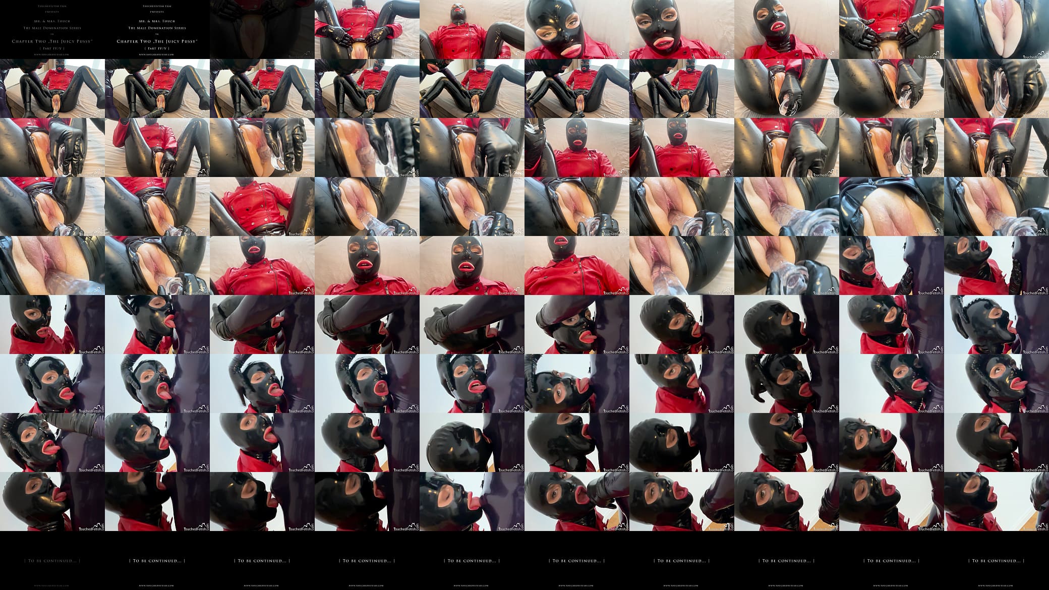 TouchedFetish &ndash; Real Latex Couple plays with Dildo in tight Pussy | Amateur Fetish Wife in Rubber Catsuit | Homemade fucking 预览图