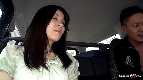 Download Video - Shy Japanese Teen Madoka Araki seduce to Suck Stranger Cock in Car