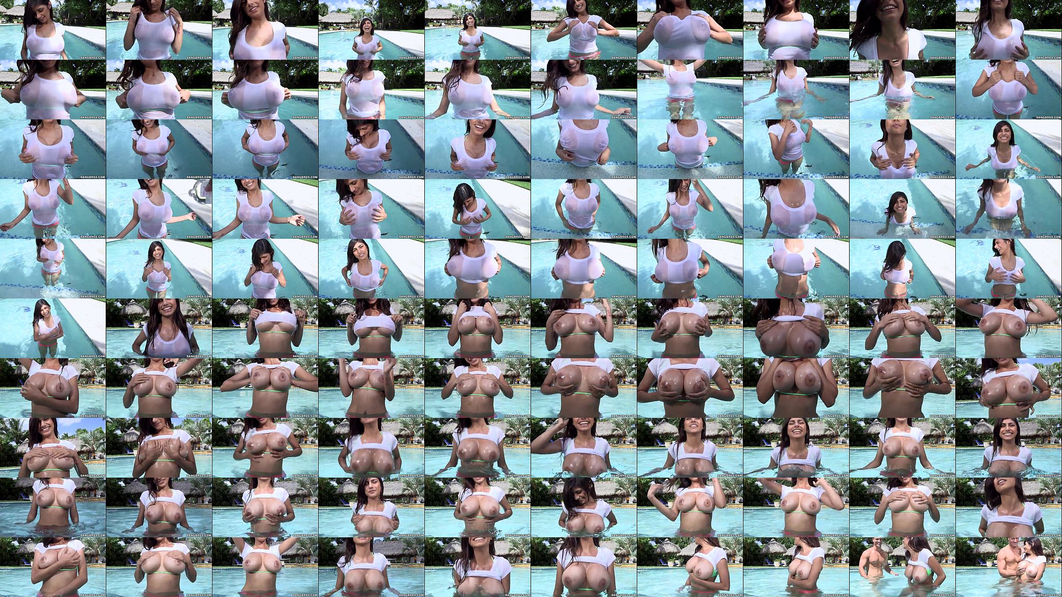 Mia khalifa big tits in the pool 预览图