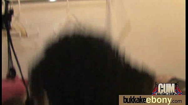 First time ebony with a group of white dicks 6