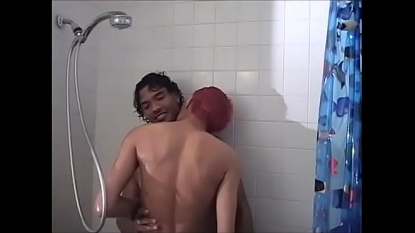 Download Video - Frisky black boy with pierced nipples sucks hunk's tool in the shower