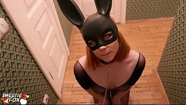 Bunny Girl Masturbate and Hard Fuck Big Dick Man - Soft BDSM
