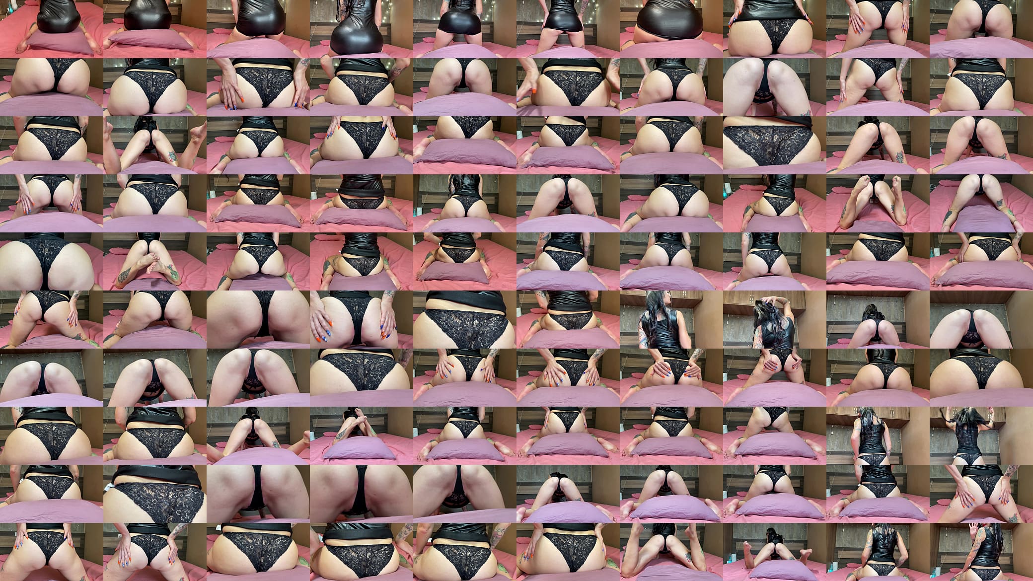Worship the beautiful ass of Dominatrix Nika. Mistress lifts her dress and seduces you with her ass, get horny and bow to her! 预览图