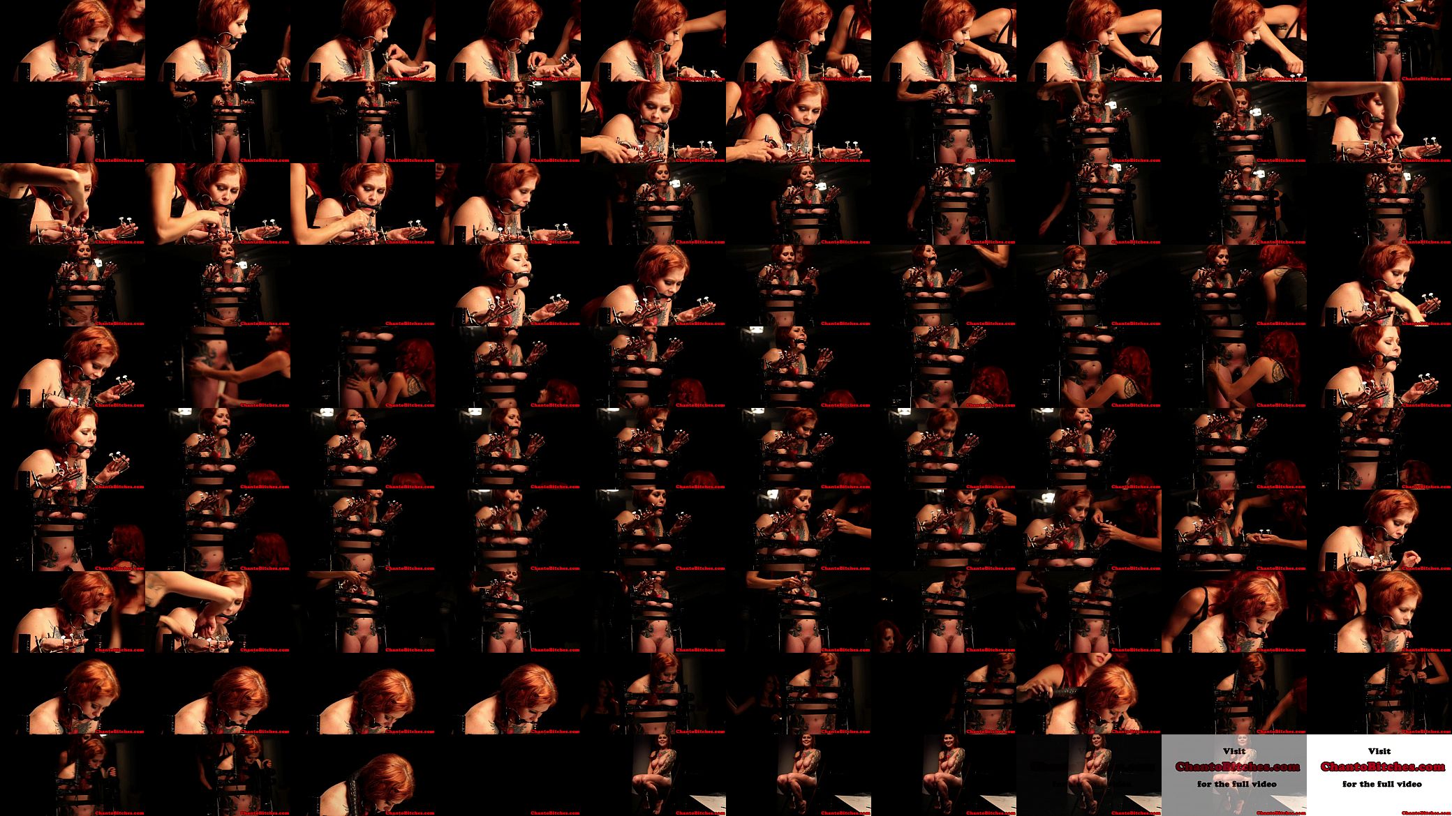 Lezdom bitch clamps fingers whips pussy 预览图