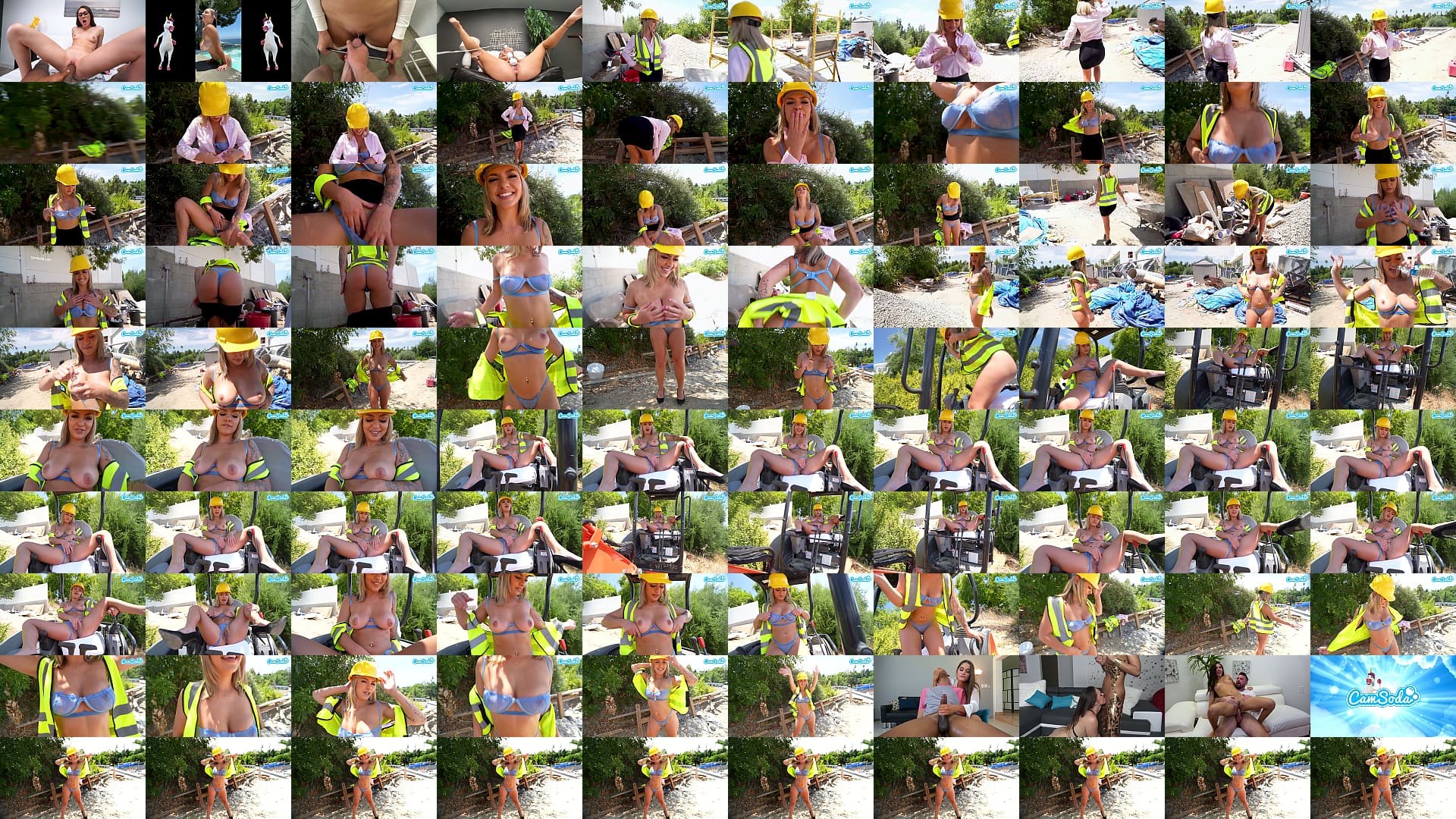 Natural Tits Hot Sexy Blond Public Masturbation At Construction Site 预览图