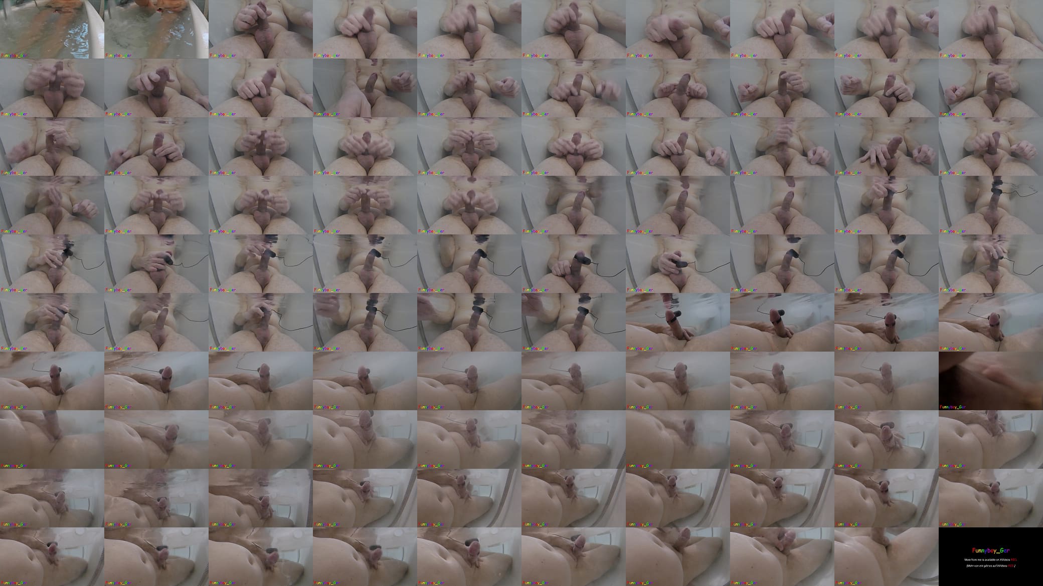 Underwater wanking in the bathtub and a vibrator on the cock brings dreamy sperm and a long drawn out orgasm without using your hands. (PC) 预览图