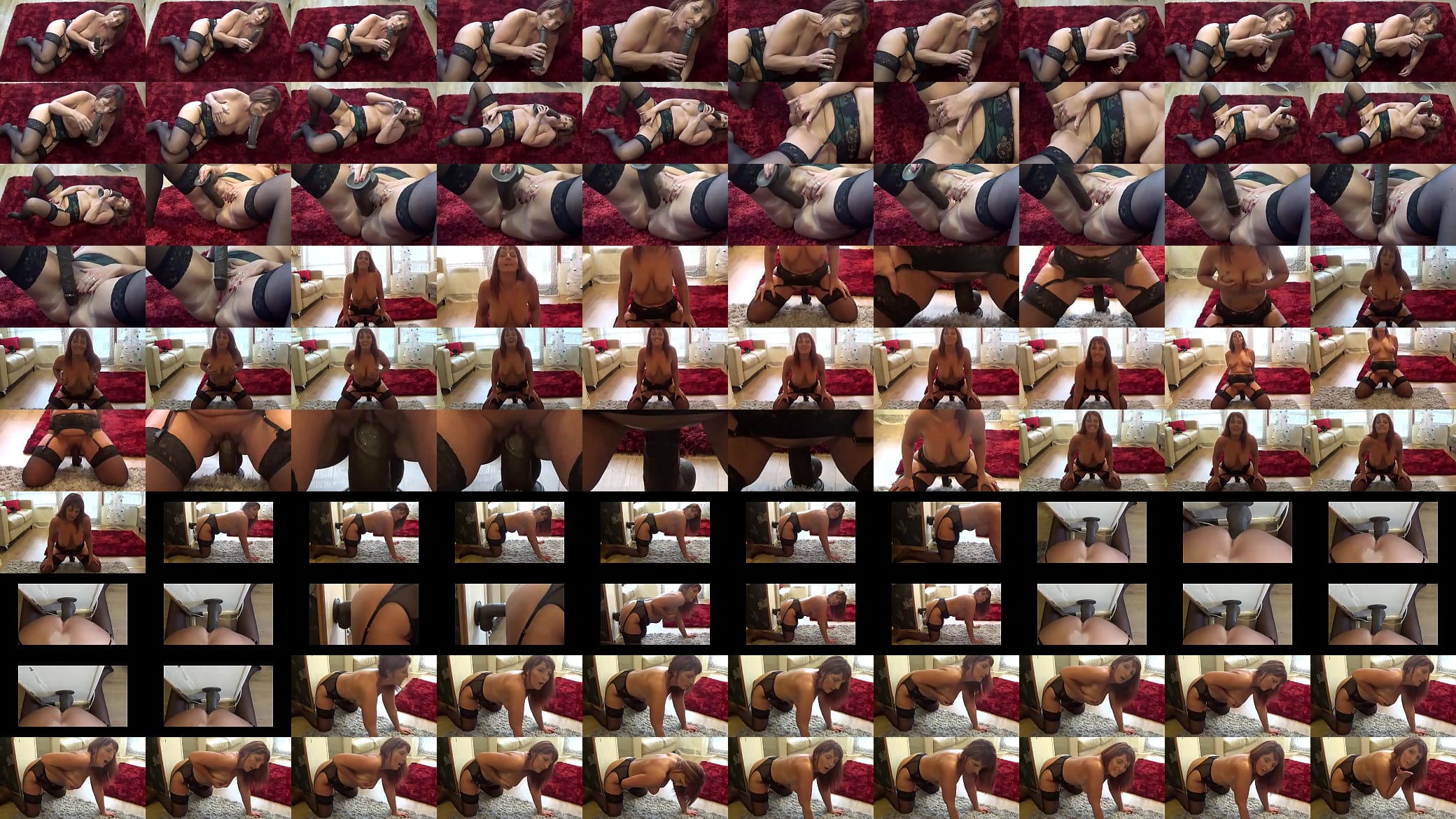 Milf rides massive dildo at home 预览图