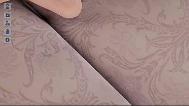 Leon's two-meter dick barely penetrates Ashley's innocent ass. 3D Hentai