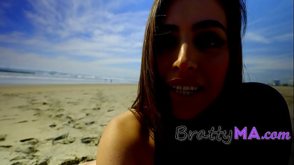 POV Beach & My Busty Stepmother In A Bikini
