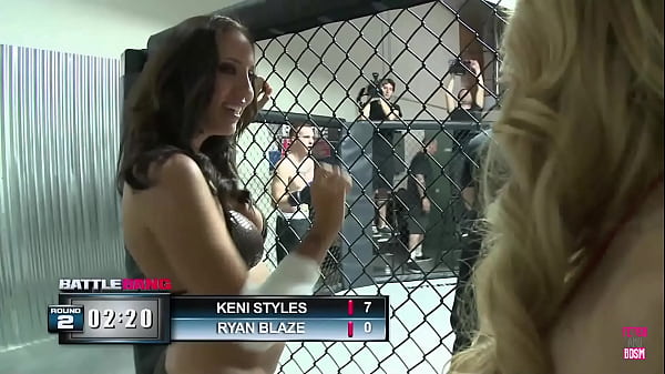 Asian guy hardcore fuck blonde Lexi Belle after winning in the cage