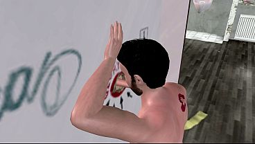 アニメーション3Dゲイポルノ - ハンサムな男性が男子トイレのグローリーホールからペニスをしゃぶる