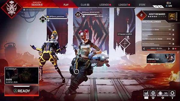 Calls girlfriend while playing apex legends