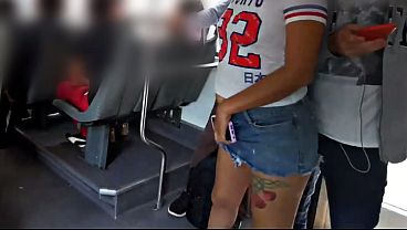 Groping a Mexican woman in a miniskirt on the Metrobus