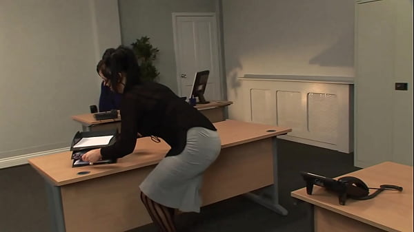 Kerry Louise Bends Over The Bosses Desk And Takes It From Behind