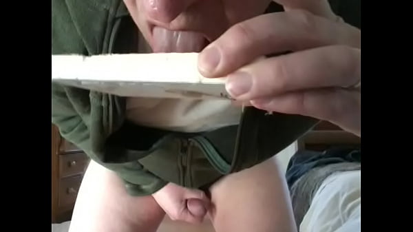 Eating cum from a mirror