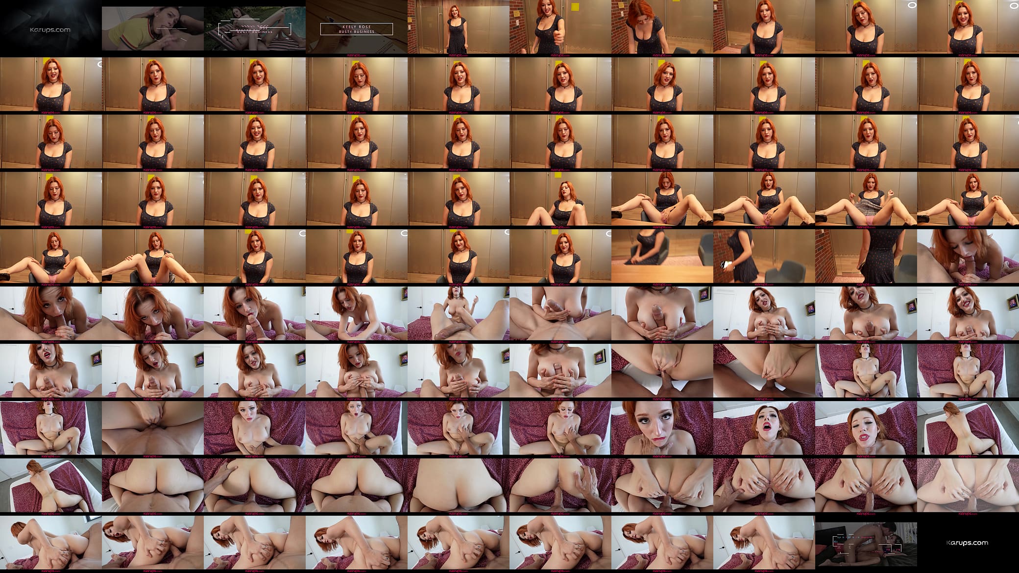 Busty Redhead Keely Rose Fucked Bareback POV 预览图