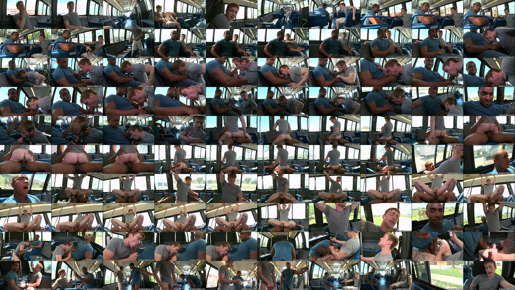 PROJECT CITY BUS - Interracial gay sex on a bus! 预览图