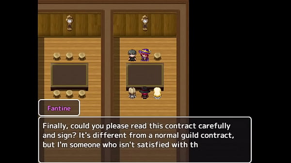 Download Video - Formando um grupo com tr&ecirc;s garotas muito gostosas e virgens - Big-Breasted Adventurer Cuckold Harem RPG - Parte 1