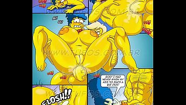 The simpsons ch.4 Marge gets two cocks