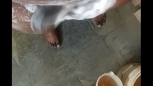 Bathroom huge cumshot