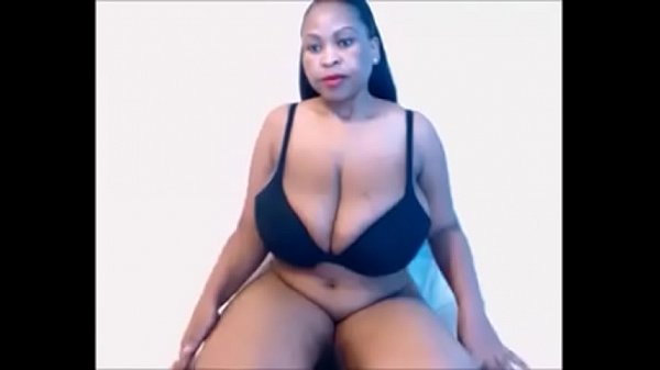 huge juggs ebony with nice cleavage playing
