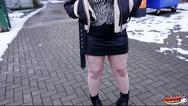 GERMAN SCOUT - Curvy Big natural Tits Teen 18 Rose Noir get hairy Pussy Fucked at Casting