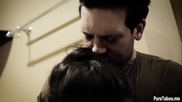 Download Video - Busty nerdy teen DPed by two grown mans in a threesome