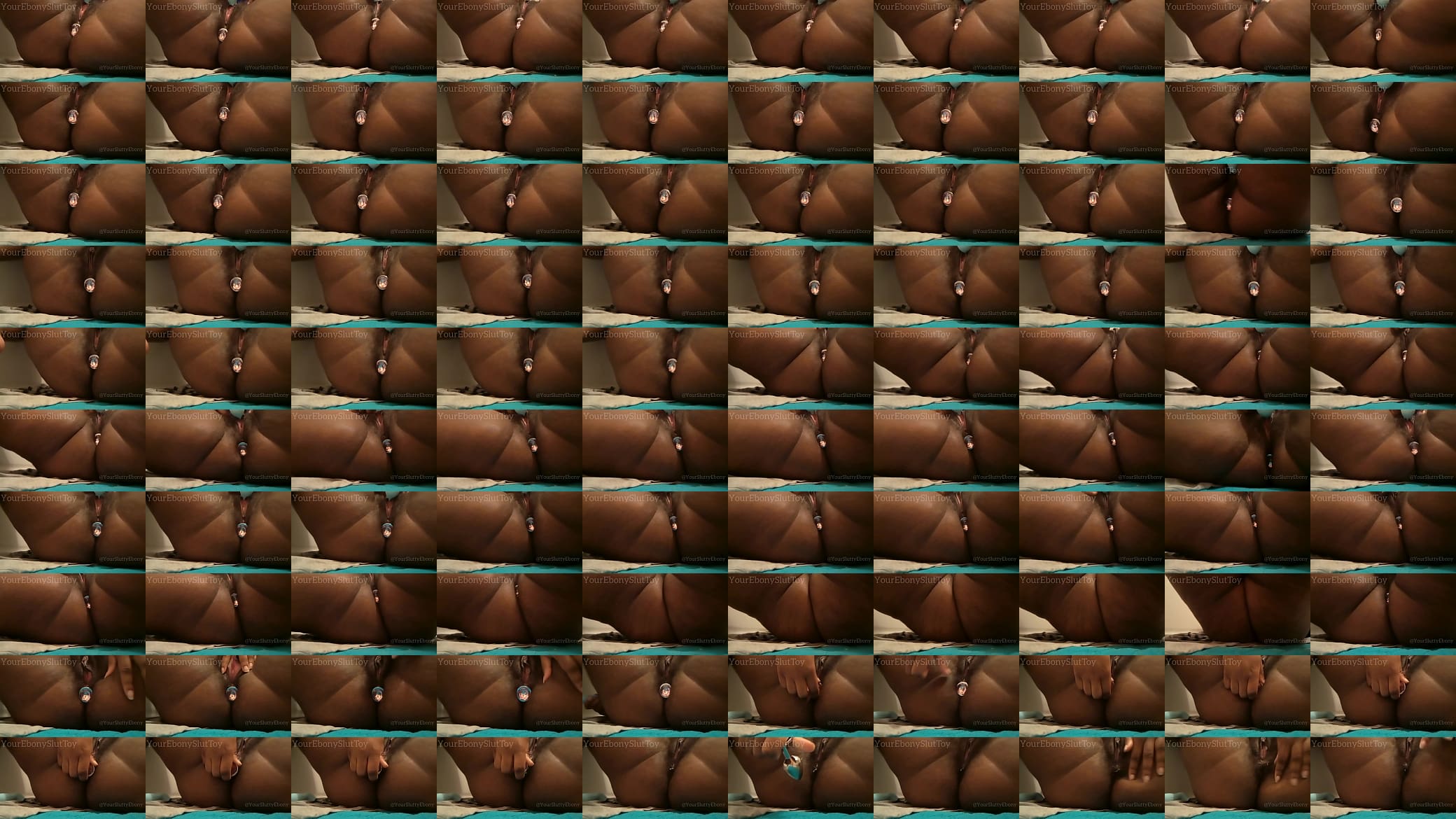 Chubby Ebony BBW with Butt Plug Plays With Pussy Before Hopping in the Shower 预览图