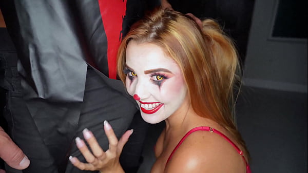 Agatha Vega dressed as a creepy Clown gets fucked hard by Christian Clay - FREE VERSION