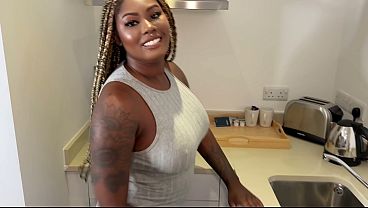 Kitchen Fucking POV Black on Black Heat