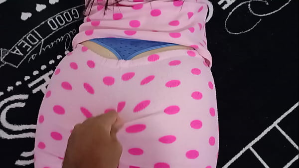 I caught my 18-year-old best friend in her pajamas doing her homework: after seeing her cute pussy I asked her to fuck and then I would help her, it was the best lie of all