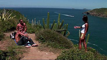 Download Video - Slim blonde in outdoor threesome