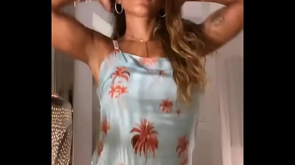 Anita swaying in her dress