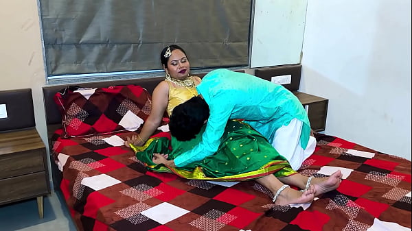 wife with his husband on wedding night