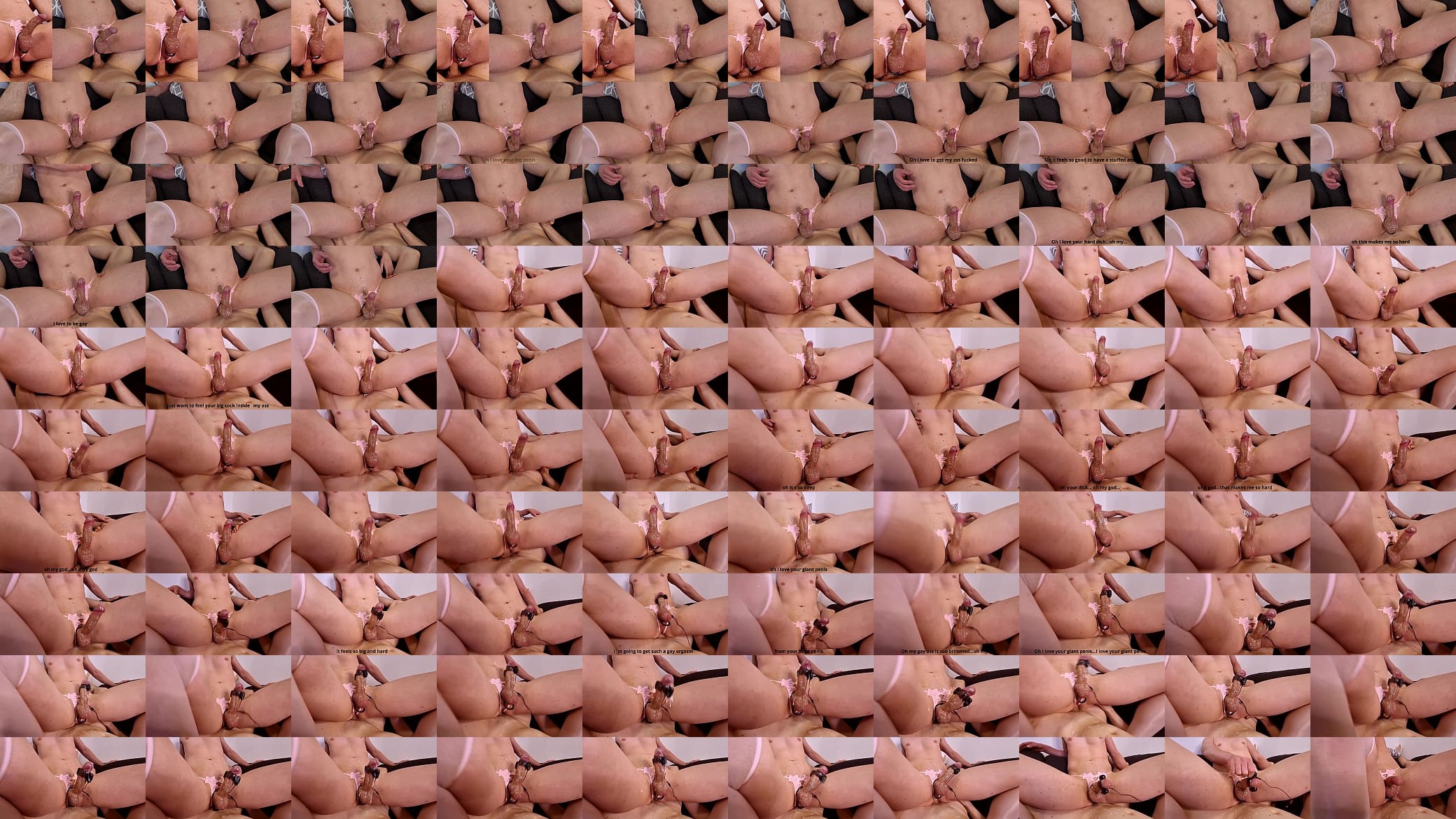 Sissy Glitter Dick is Flopping around while Ass is stuffed to the brim with big Dick Gay Bareback Fuck 预览图