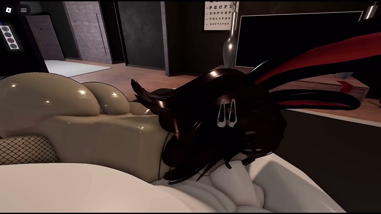 Cute roblox bunny girl pleases her master