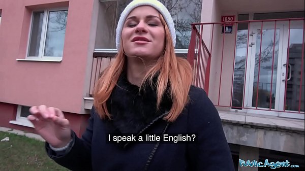 Public Agent Russian redhead takes cash for sex