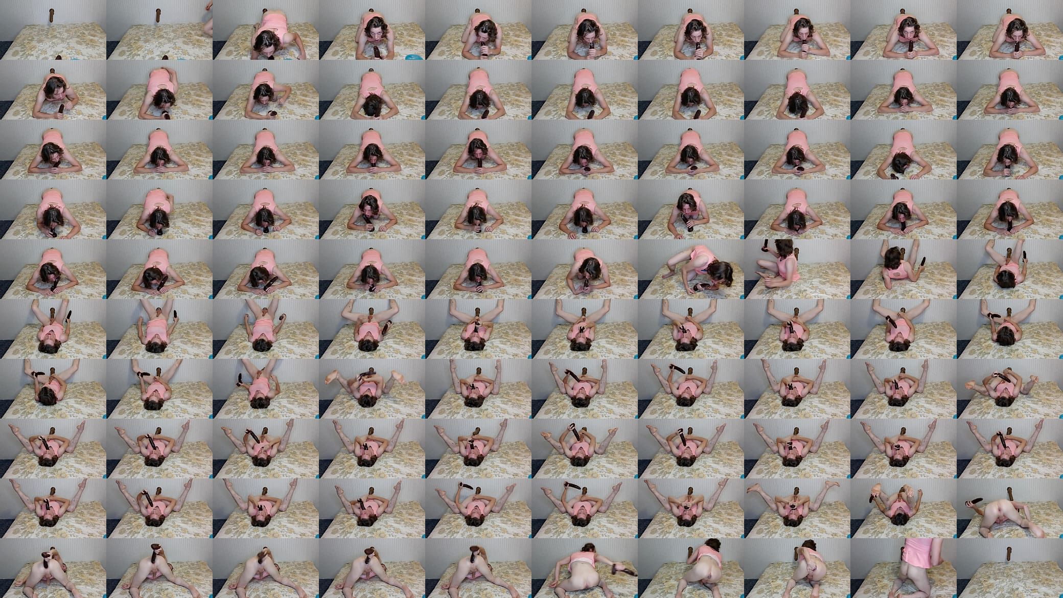 Pounding my fucking guts while I slurp and suck on my Big Black Dildo 预览图