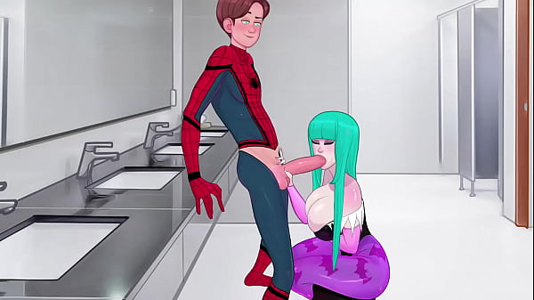 MORRIGAN AENSLAND HINN GIVES US A BLOWJOB IN CLASS GIRLS' BATHROOM - SexNote 0.15.0e