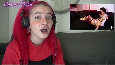 Petite teen reacting to Amateur Porn - Emma Fiore
