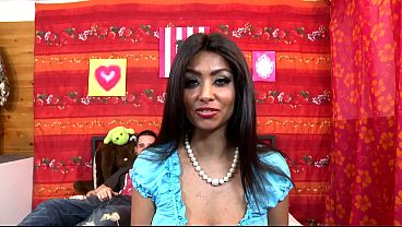 Gorgeous Latina with hairy pussy gets her ass pounded and cum on her beautiful bush