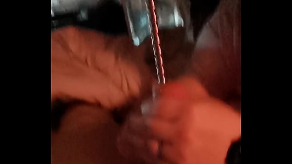 Sounding with steel and silicone screw in uthera. Fuck with silicone insert in my cock..