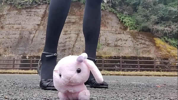 japanese crush fetish crossdresser soft toy 75 sec