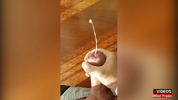 SlowMo cumshot young bald cock Mikel Prado - Di...